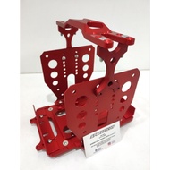 CNC Aluminum Battery Holder Tray NS40 NS60 NS70 DIN55 N50 Universal Tapak Bateri Relocation Bracket