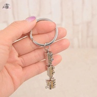 JEREMY1 Mini Train Model Alloy Keychain, Train Model Movable Joint Movable Joint Train Keyring, Car 