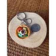 Handmade Miniature Malaysian Food Ayam Gepuk Keychain Decorations