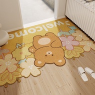 YEYA พรมประตูน่ารักลายการ์ตูนสัตว์กันลื่นสำหรับใช้ในบ้าน