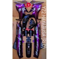 🔥READY STOCK🔥 Y125 ZR NEW COVER SET HAYABUSA YAMAHA STICKER STAMPED WITH 2K CLEAR