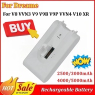 New 2500-5000mAh Rechargeable Battery for Dreame V8 VVN3 V9 V9B V9P V10 XR Handheld Cordless Vacuum 