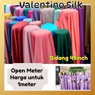 Kain Soluna Valentino Dull Satin (Bidang 45 Inch) | Kain Plain Licin Lembut Berkilau – Open Meter