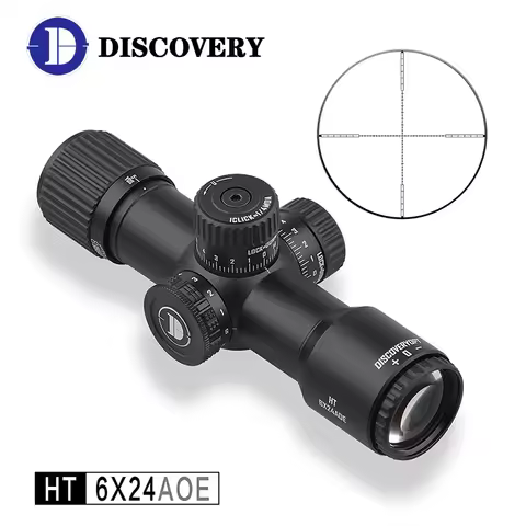 Discovery HT 6X24AOE Super Ultra-Short Compact Scope Red Green Illuminated Sight Design For Air Guns