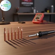 VHDD 900M Soldering Iron Tips Set 1 Set K 2.4D 3C B I Pure Copper for 936 Handle Clean Soldering for