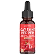 Cayenne Pepper Drops - Liquid Cayenne Pepper Supplements - Natural Capsaicin Extract for Digestive S