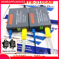 Bộ chuyển đổi quang điện Netlink HTB-3100AB 25km converter quang 1 sợi HTB 3100AB HTB 3100 HTB 3100A