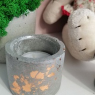 Set of 3 pcs. Concrete candle holder, planters, for candles, dried flowers, moss