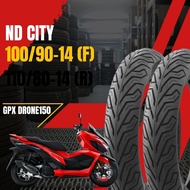 ยางนอก ไม่ต้องใช้ยางใน ใช้กับรถรุ่น GPX Drone150cc เบอร์100/90-14110/80-14 ยางผลิตใหม่ทุกเส้น