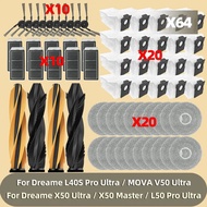 For Dreame L40S Pro Ultra / Dreame X50 Ultra / L50 Pro Ultra Parts Main Side Brush Filter Mop Cloth 