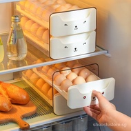 🔥SG Spot🔥Refrigerator Egg Storage Box Rectangular Transparent Egg Special Box Drawer Egg Crisper Egg Organizing