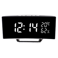 Gracekarin 12/24 Hours Format Alarm Clock 166x84x45mm Black Shell Night Mode Setting NEW