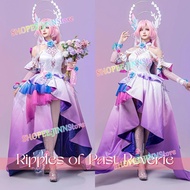 -JINN-HONKAI STAR RAIL CYRENE Cosplay Outfit | Ripples of Past Reverie | Includes Dress, Shoes & Wig
