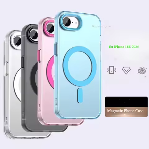 Luxury Matte Candy Color Clear Magnetic 16E Case For iPhone 16E SE4 2025 Wireless Charging Magsafe S