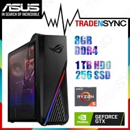 [Gaming Desktop] ASUS ROG Strix G15DK | AMD Ryzen 5-5600X | 16GB DDR4 | 256 SSD+1TB HDD |GTX1650 #Tradensync# #SyncMart#