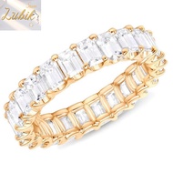 LUBIK Elegant 925 Silver,Gold,Rose Gold Wedding Rings White Sapphire Ring Size 6-10