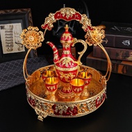 European Style Metal Wine Set Simple Creative Pattern White Wine Set Wine Set European Style Wine Ju