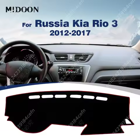 Car Dashboard Cover For Russia Kia Rio 3 2012 2013 2014 2015 2016 2017 Dash Mat Sun Shade Anti-UV Ca