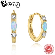 S925 Silver Jewelry High-Value Opal Cubic Zirconia Earrings for Daily Wear D16-ERH422