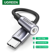 UGREEN USB Type C to 3.5mm DAC Chip Headphone Adapter USB C to 3.5 Aux Cable for PC for Macbook Pro 
