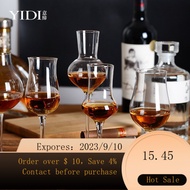 NEW Transparent Glass Wine Tasting Whiskey Shot Glass Brandy Tasting Glass High Leg Fragrance-Smelli