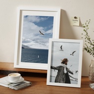 Large Size Wooden Photo Frame Wall Hanging Photo Wall 4k8k Calligraphy Rectangular Display Frame Sim