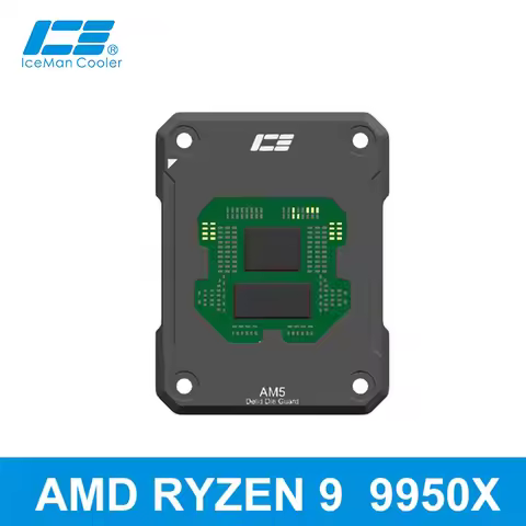 IceManCooler CPU Open Cover Protector For AMD AM5 Processor,9800X3D 9950X Delid Die Guard Frame,7075
