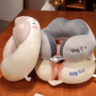 Cute cat u-shaped pillow neck pillow plane travel u-shaped pillow office neck pillow cervical spine 
