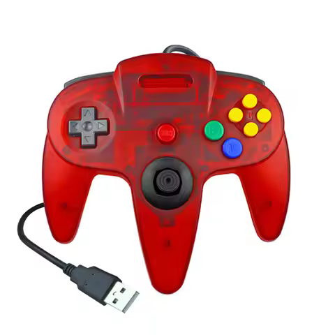 USB Wired N64 Gamepad Joystick for Original Nintendo 64 Console USB Controller Gaming Joystick For N