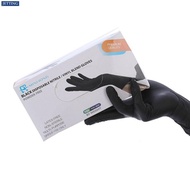 discount 10PCS Disposable Black Nitrile Gloves For Household Cleaning Gloves Work Safety Tools Garde