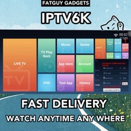 [READY STOCK] IPTV6K/8K HD 1M 3M 6M Fast Activation Fast Reply FAST Delivery