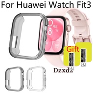 Huawei Watch Fit 3 Smart Watch Frame TPU Protective Cover Shell Smart Watch Screen Protector Bumper 