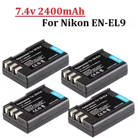 EN-EL9 EN-EL9a ENEL9 ENEL9a EN EL9 Battery for Nikon D40 D40X D60 D3000 D5000 EN EL9A 2400mah Digita