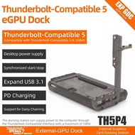 NEW TH5P4 Thunderbolt5-compatible GPU Dock PD 100W JH9480 USB3.1 Expansion ASF Holder for Laptop to 