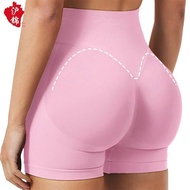 Dfyne Seamless Sports Yoga Three-Point Shorts Women High Waist Hip-Lifting No Embarrassing Line Peac