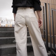 TM1 - Kulot  s Basic Highwaist am Broken White Sierra