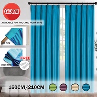 GDeal 1pcs Hook / Rod Type Modern Solid Curtain Environmental Friendly Curtain For Livingroom And Be