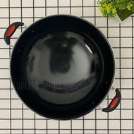 ENAMEL NON-STICK WOK PAN/WOK PAN 34cm