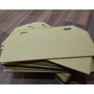 Blank Acrylic Motor MC Plate Number 2mm 4.25" x 9"