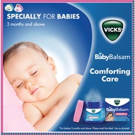 Vicks Baby Balsam 50g Ubat Selesema deman flu calm comfort baby