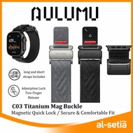 AULUMU C03 Titanium Mag Buckle Woven Watch Strap | Magnetic Quick Lock | 42/44/45/46/49mm
