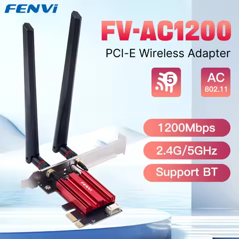 Fenvi AC1200 WiFi PCIE Adapter 2.4Ghz/5Ghz Bluetooth FV-AC1200 Dual Band Wireless Lan Card 802.11AC 
