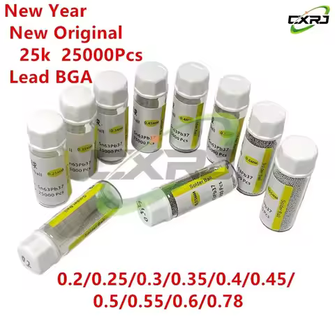 BGA Solder Balls BGA Reballing Soldering Welding Railing Ball Spheres 0.2/0.25/0.3/0.35/0.4/0/45/0.5