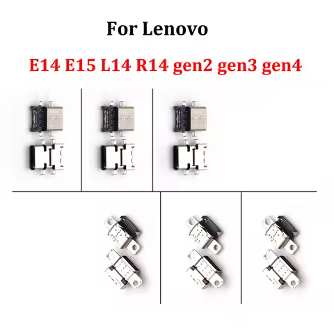 2PCS TYPE C Jack For Lenovo E14 E15 L14 R14 gen2 gen3 gen4 USB Charging Port DC Power Jack Connector