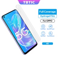 TBTIC Hydrogel Screen Protector For OPPO A53s A93 A12 A15 A92 A52 A54 A75 A76 A74 4G 5G A53 A93 A9 F5 F7 F9 Reno 7 7Pro 8Pro Realme Q3S Realme GT NEO2T Full Coverage Soft Screen Film