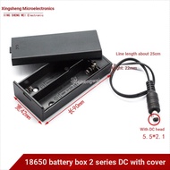 18650 Battery Box 18650 Series Holder 2 Sections 18650 With Cover With Switch With 5.5 * 2.1 Head