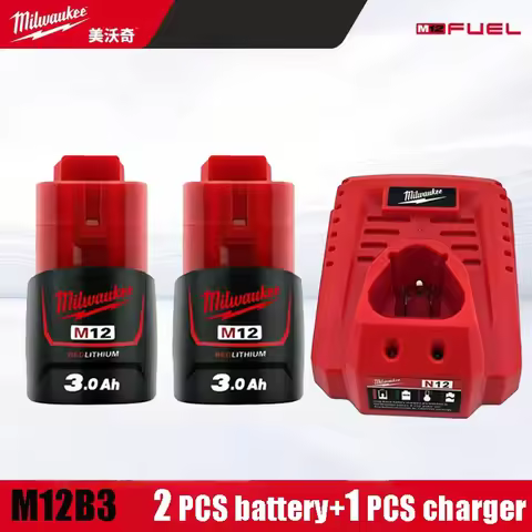 Milwaukee 12V 18650 Rechargeable battery M12-18FC Charger M12HB3 3.0AH M12HB6 6.0AH,6000mAh,for Milw