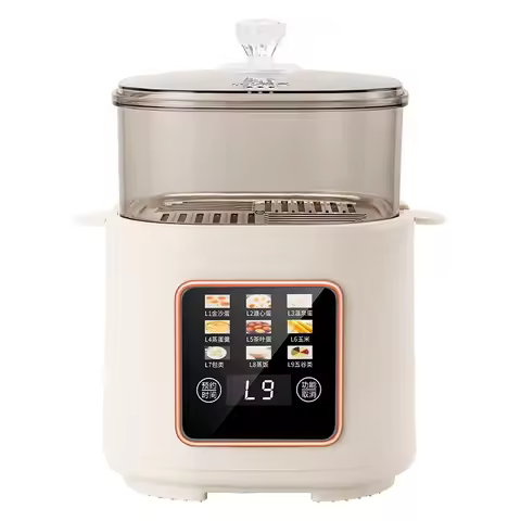 Steamer Multifunctional Baby Food Supplement Machine Baby Milk Warmer, Steamed Egg Boiled Egg Small 