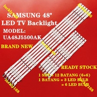 (NEW 1 SET) UA48J5500AK UA48J5505AK LH48DMDSAMSUNG 48" LED TV BACKLIGHT / LED TV LAMP (READY STOCK) 