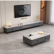Small Apartment TV Cabinet Coffee Table Glass 3c Tea Table Installation Household Soft Free Living R